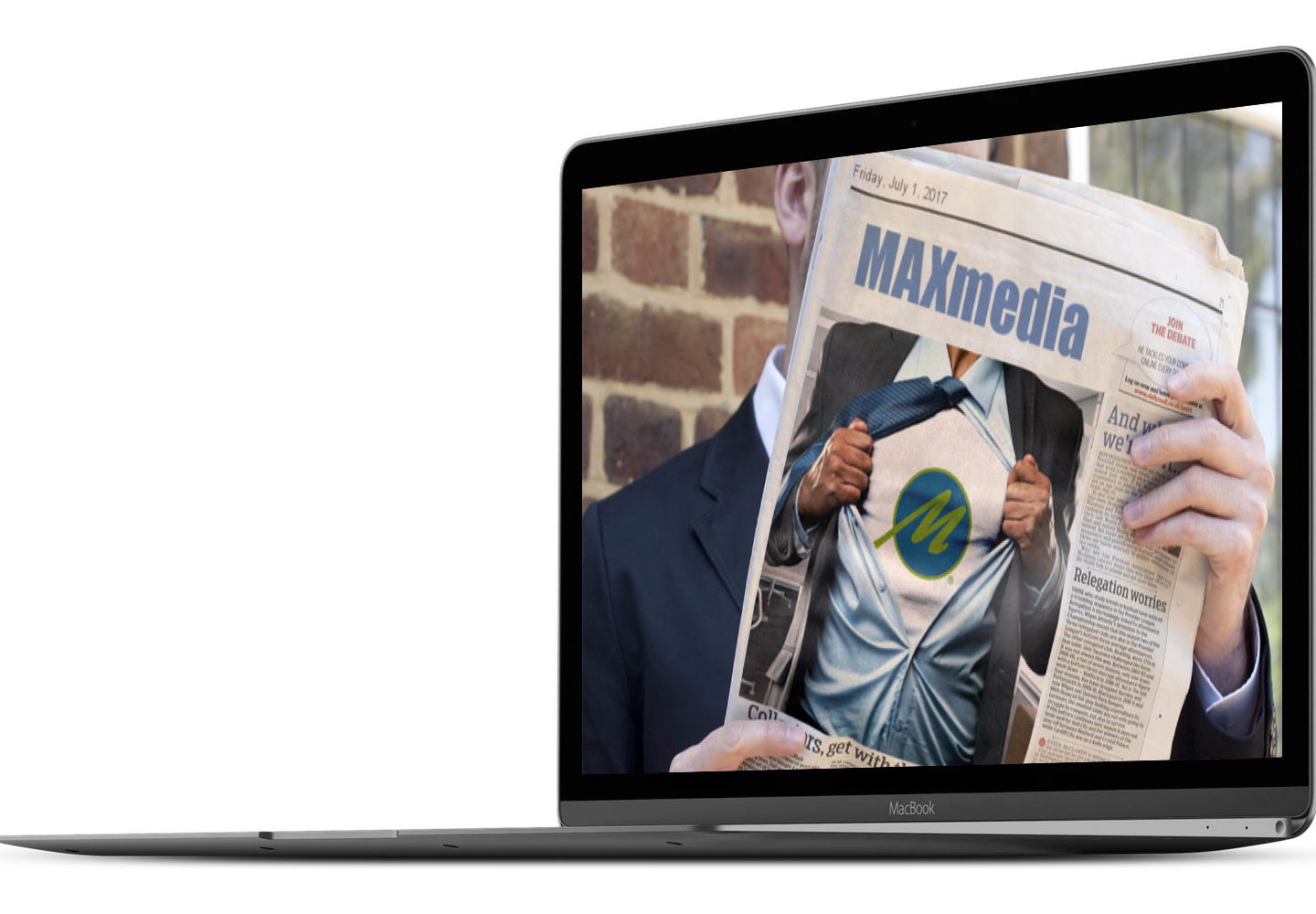 Max Media Group | Digital Public Relations & Brand Reputation Marketing Laptop Image 1