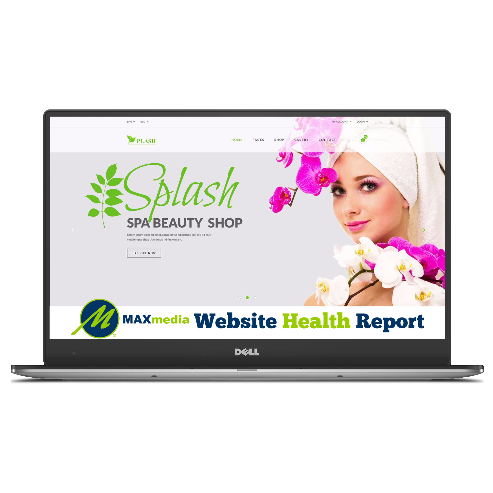 Max Media Group Website Health Check-up Report Laptop